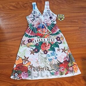 Tattoo Tattoo By Free Spirit Bohemian Style Dress Sz S NWT